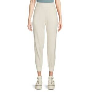 Akris Punto Stretch Virgin Wool Jogger Pant Ribbed Knit Size 14 Elastic Waist